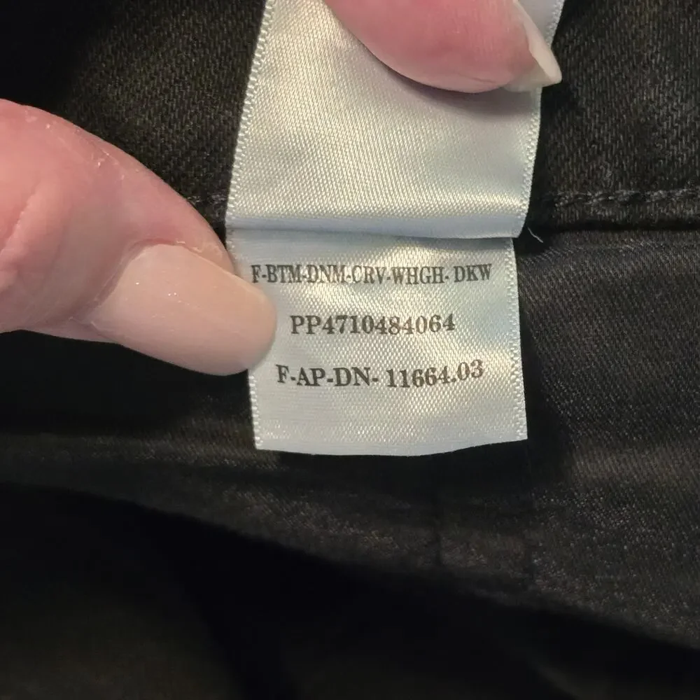 Everlane Jeans Womens Plus Size 35 Regular Black The Curvy Way High Neutral NWT